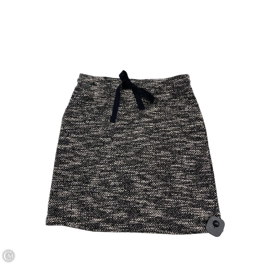 Skirt Mini & Short By Loft In Black & Cream, Size: Xsp