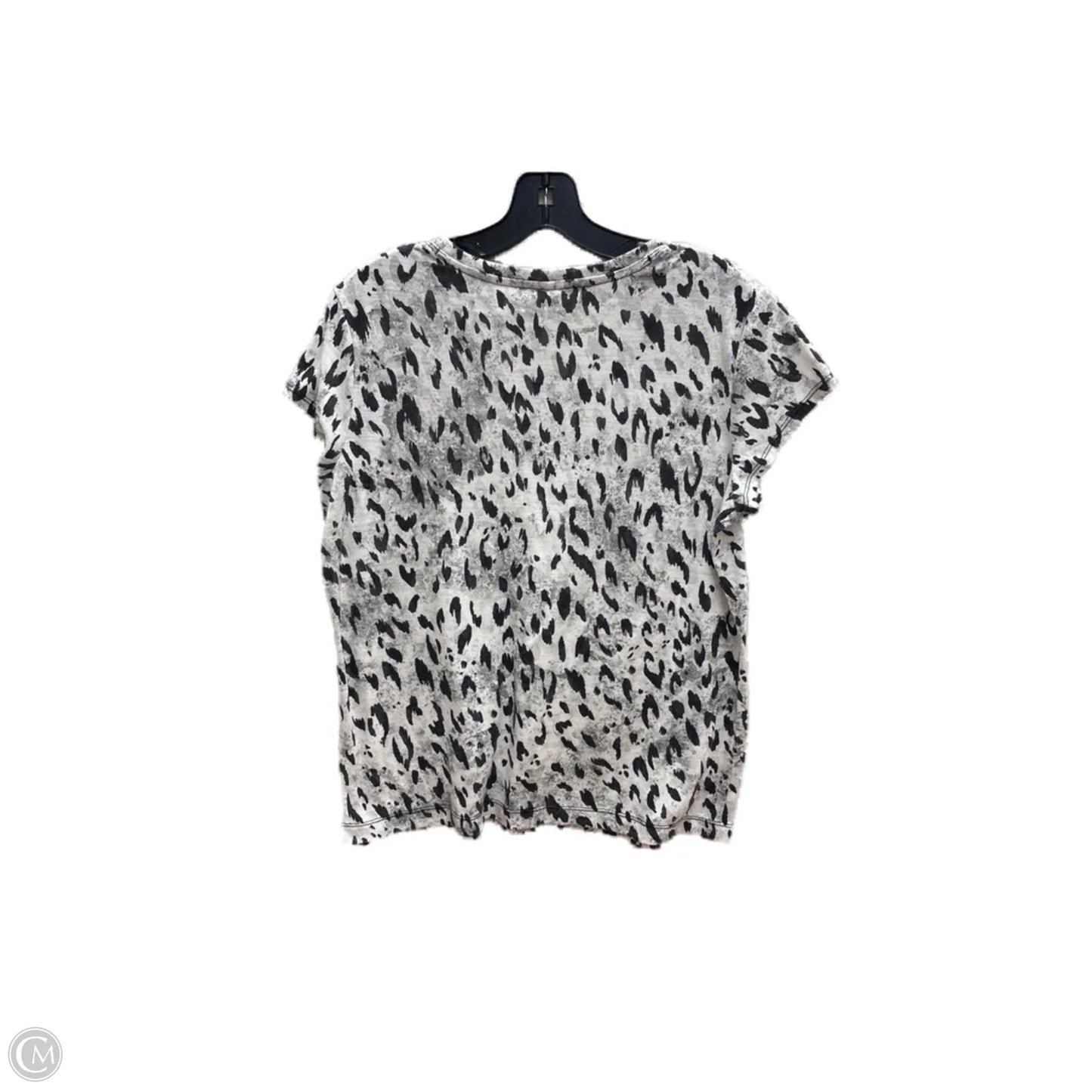 Top Short Sleeve By Chicos In Animal Print, Size: L