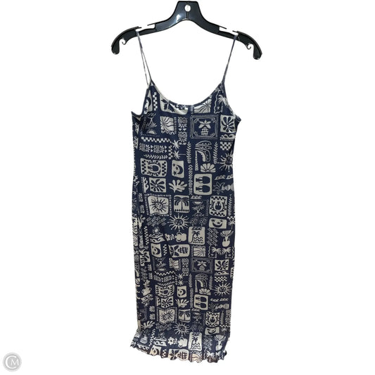 Dress Casual Maxi By See You Monday In Blue & White, Size: L