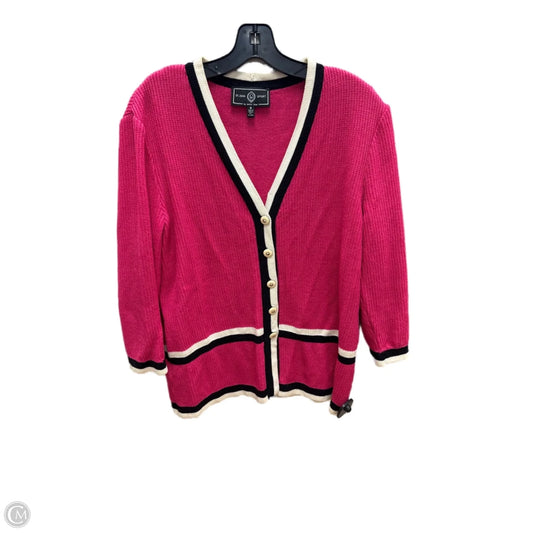 Cardigan Designer By St. John In Pink, Size: M