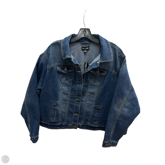 Jacket Denim By New Look In Blue Denim, Size: 2x
