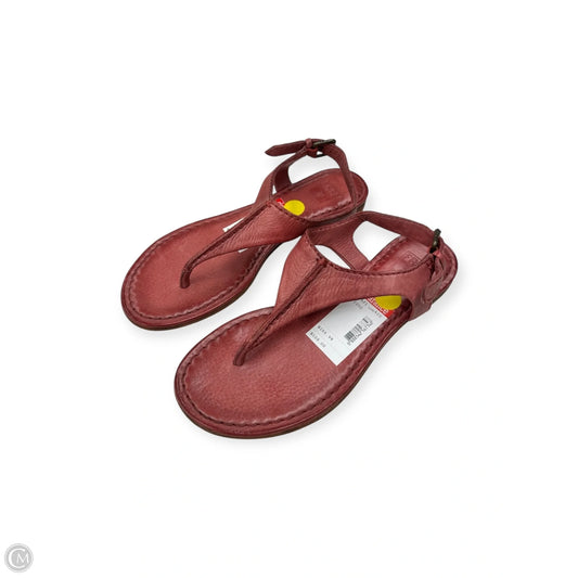 Sandals Designer By Frye In Red, Size: 6
