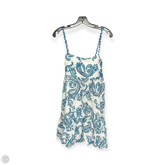 Dress Designer By Alice + Olivia In Blue & White, Size: 4