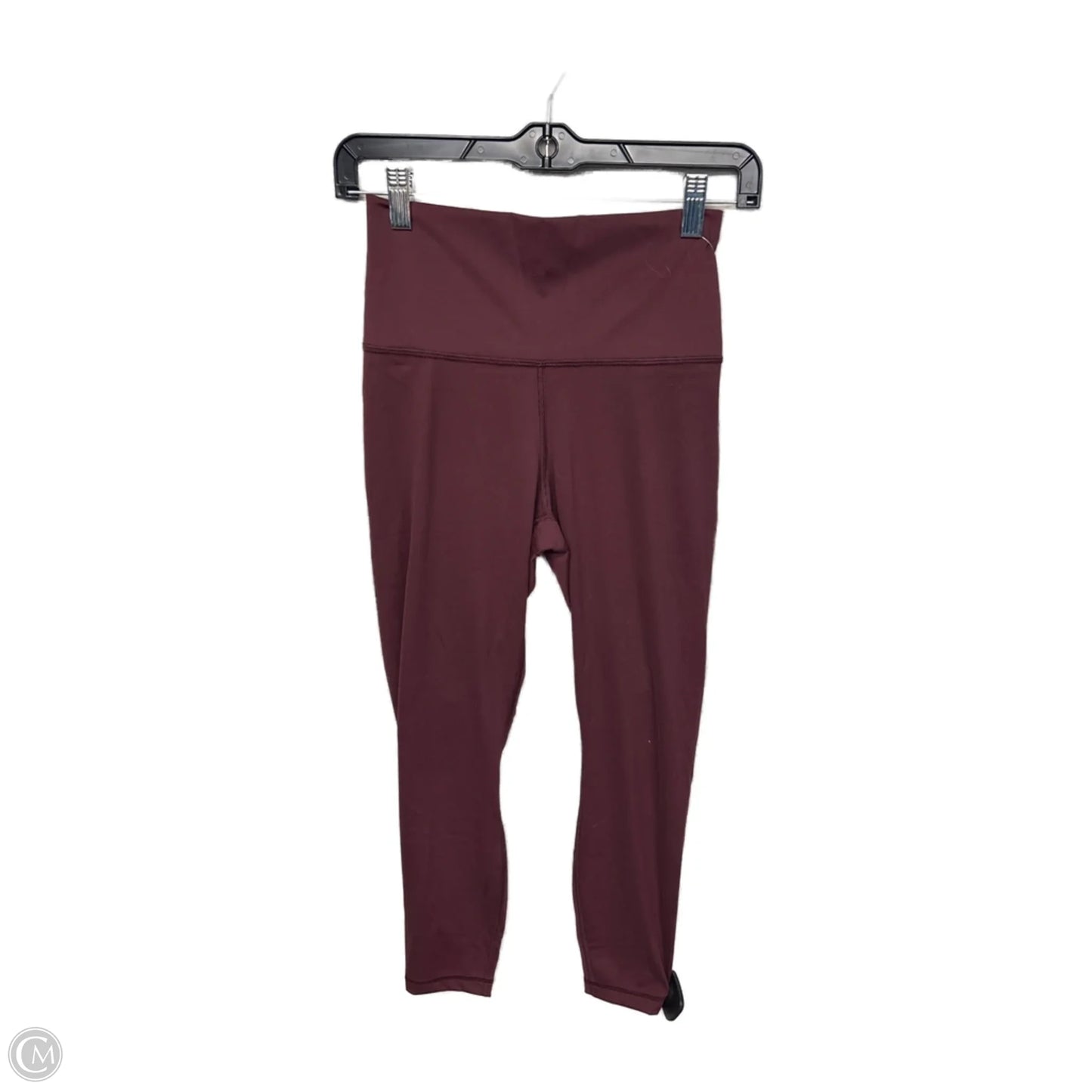 Athletic Leggings By Yogalicious In Maroon, Size: M