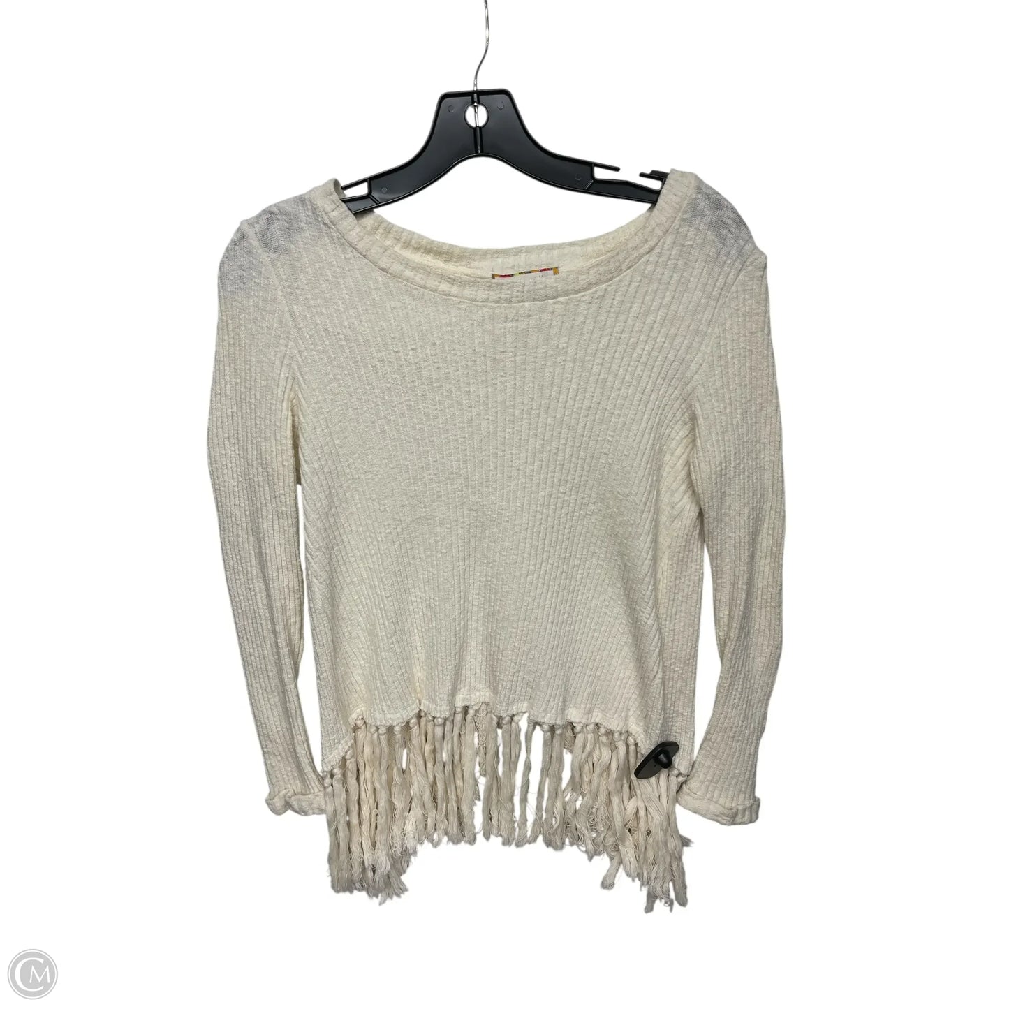 Top Long Sleeve By Eri + Ali In Cream, Size: S