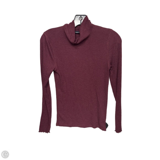 Top Long Sleeve By Abercrombie And Fitch In Purple, Size: M