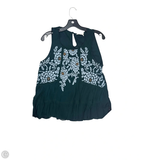 Top Sleeveless By Madewell In Green, Size: M
