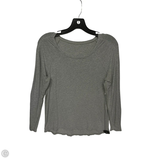 Athletic Top Long Sleeve Crewneck By Lululemon In Grey, Size: M