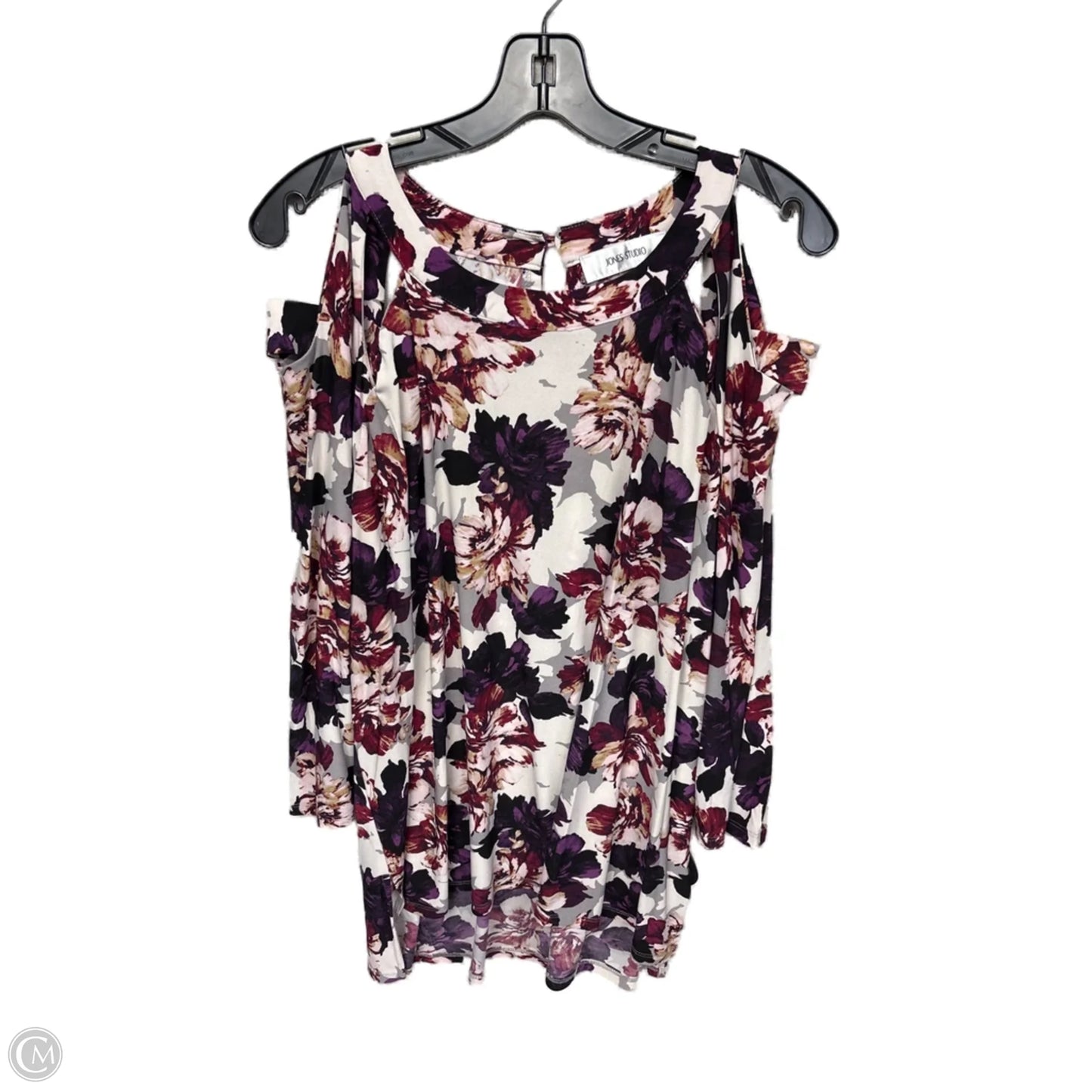 Top Long Sleeve By Jones Studio In Floral Print, Size: 2x