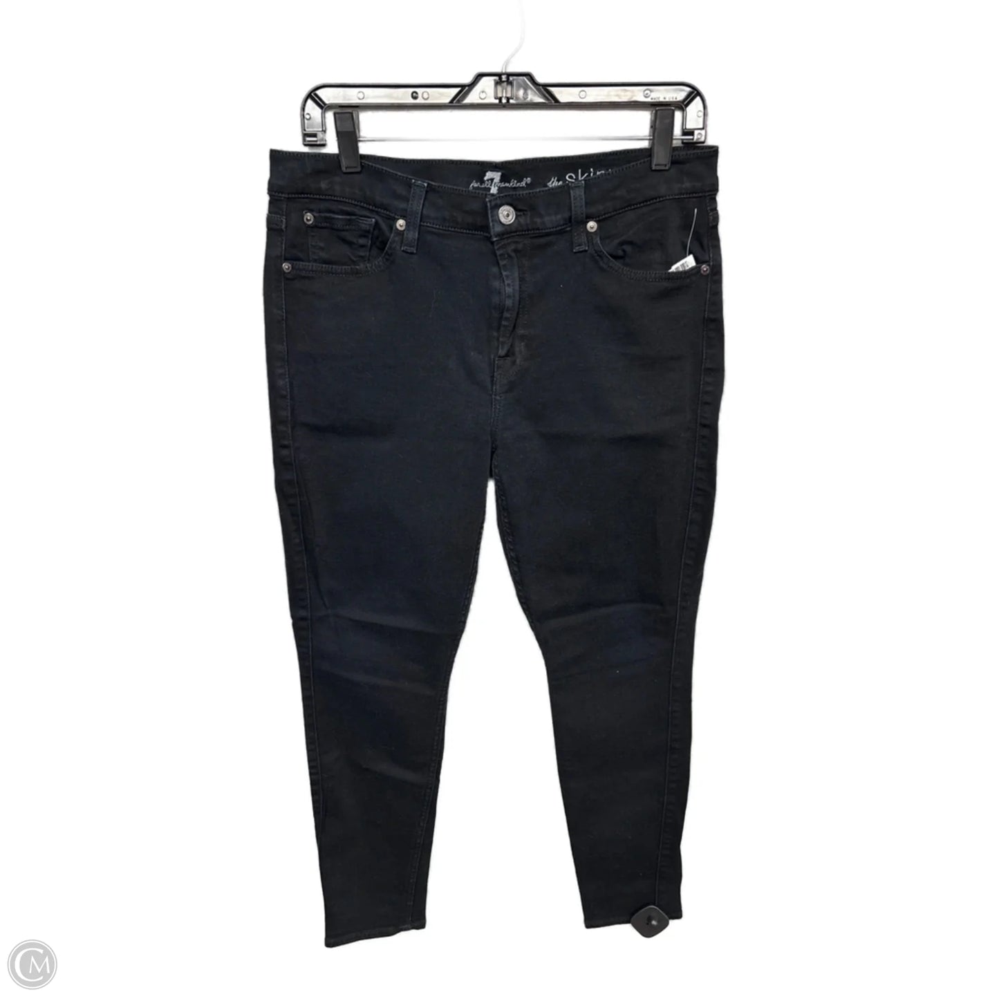 Jeans Skinny By 7 For All Mankind In Black, Size: 14