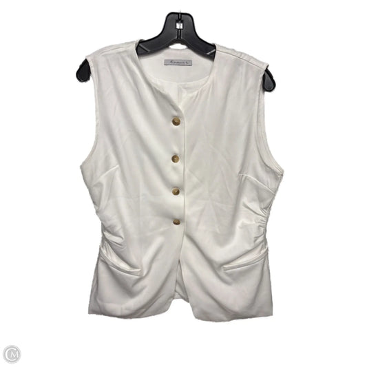 Top Sleeveless By Clothes Mentor In White, Size: Xl