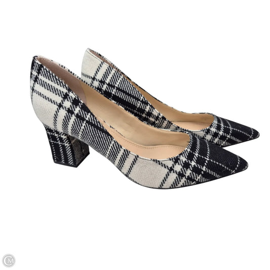 Shoes Heels Block By Marc Fisher In Black & White, Size: 8