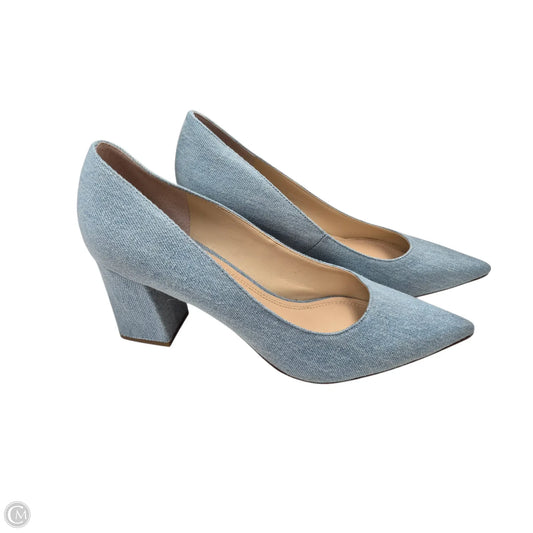 Shoes Heels Block By Marc Fisher In Blue Denim, Size: 8.5
