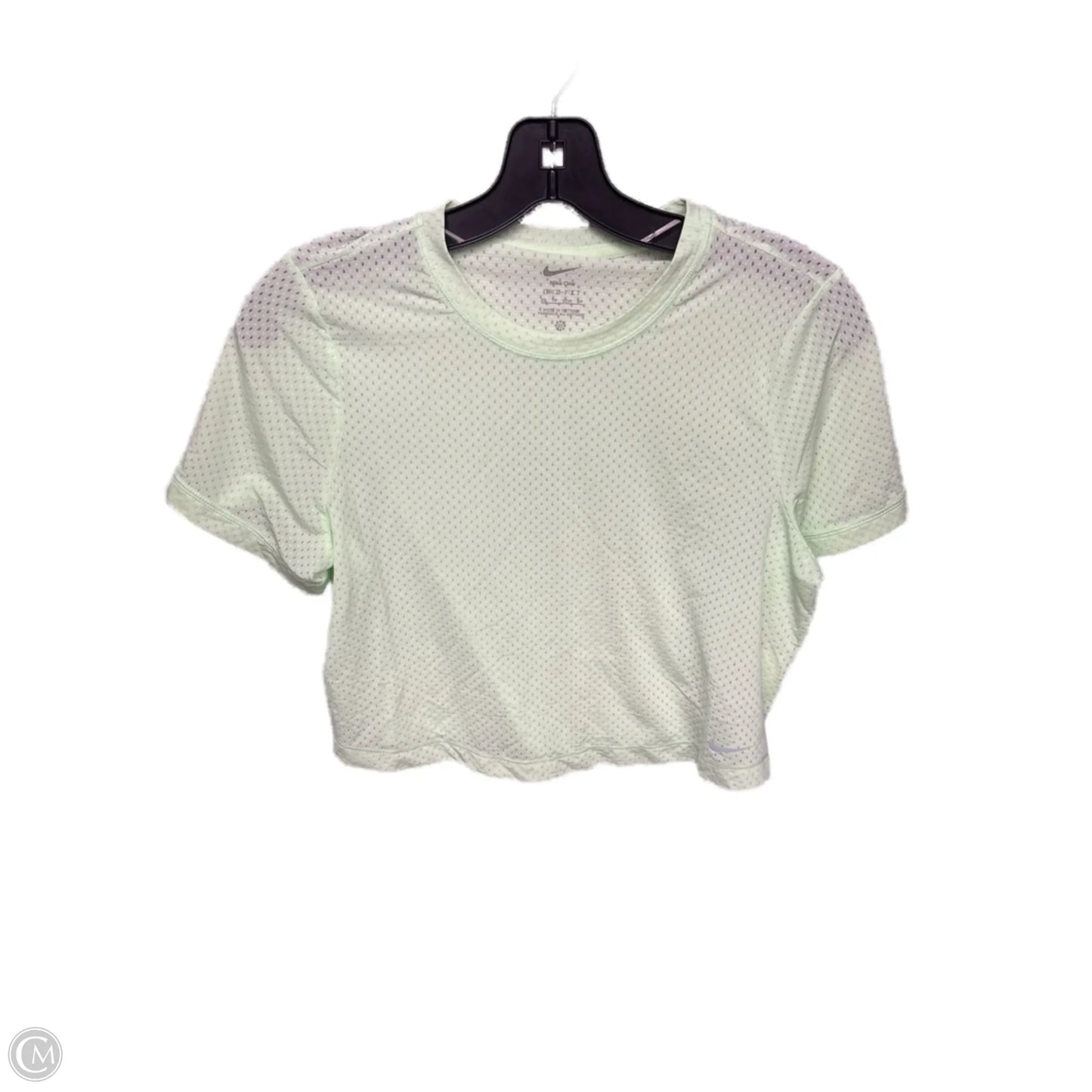 Athletic Top Short Sleeve By Nike Apparel In Green, Size: Xs