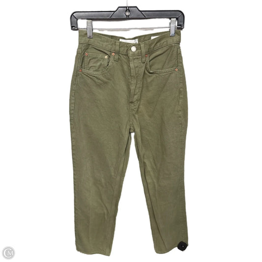 Jeans Wide Leg By Clothes Mentor In Green, Size: 0