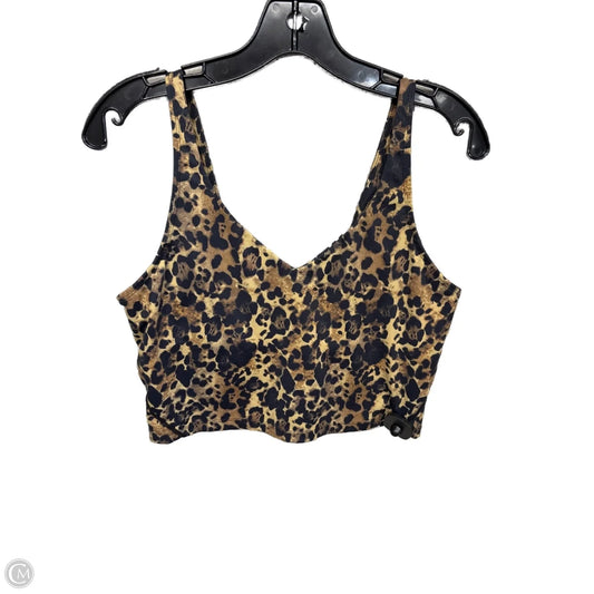 Athletic Bra By Clothes Mentor In Animal Print, Size: Xl