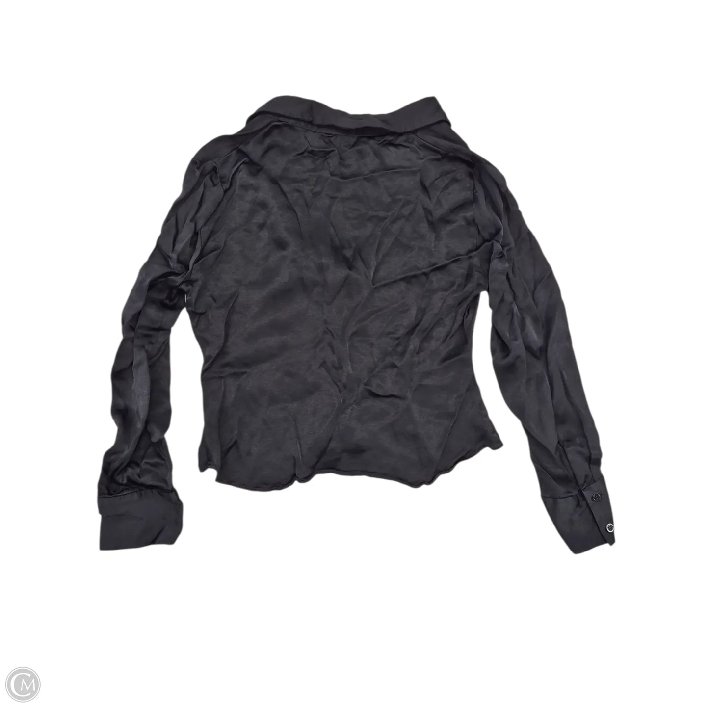 Top Long Sleeve By Zara Basic In Black, Size: Xl