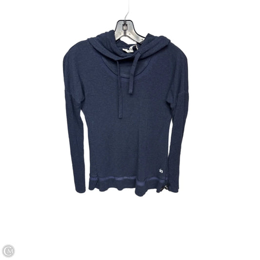 Athletic Top Long Sleeve Hoodie By Alo In Navy, Size: Xs