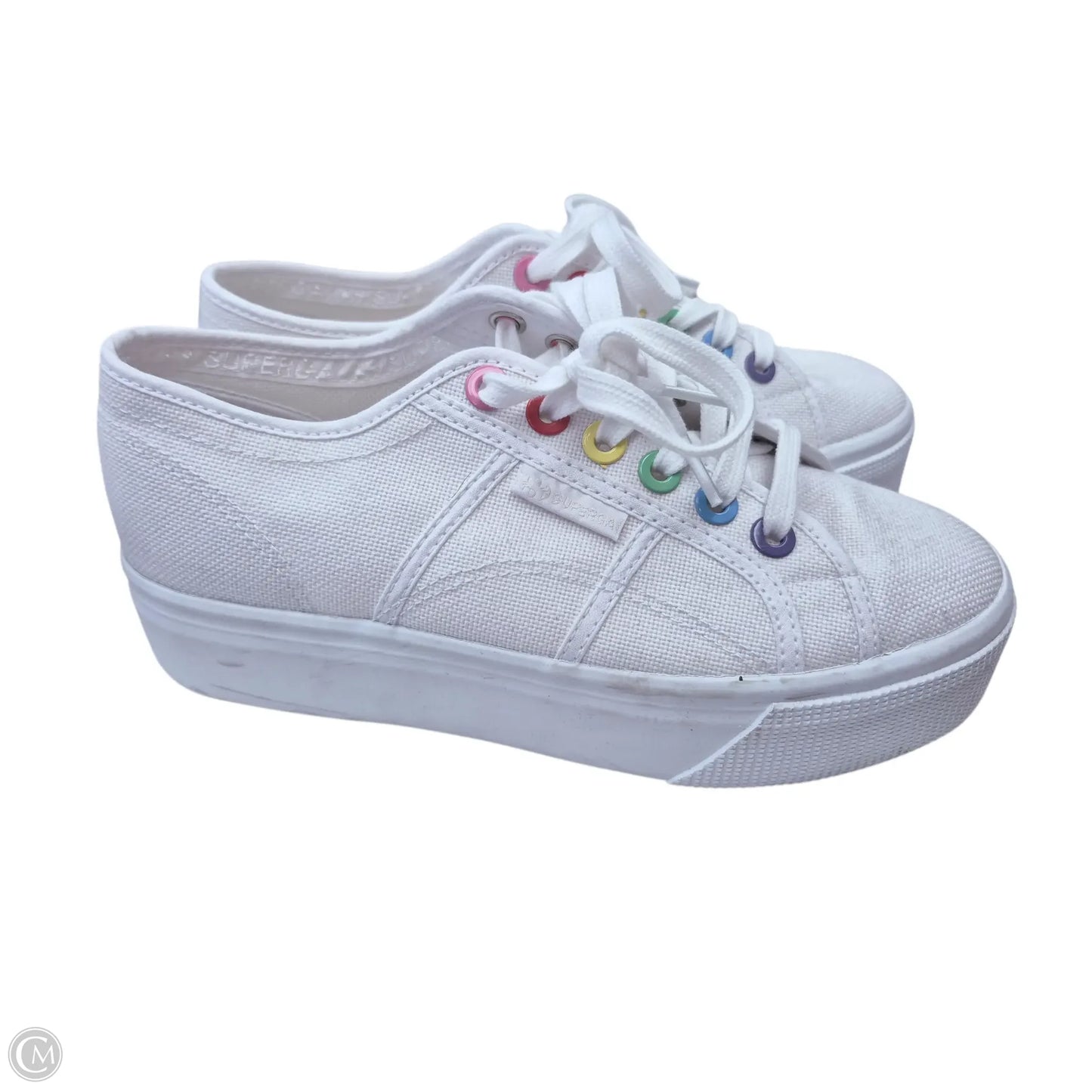 Shoes Sneakers By Superga In White, Size: 9.5
