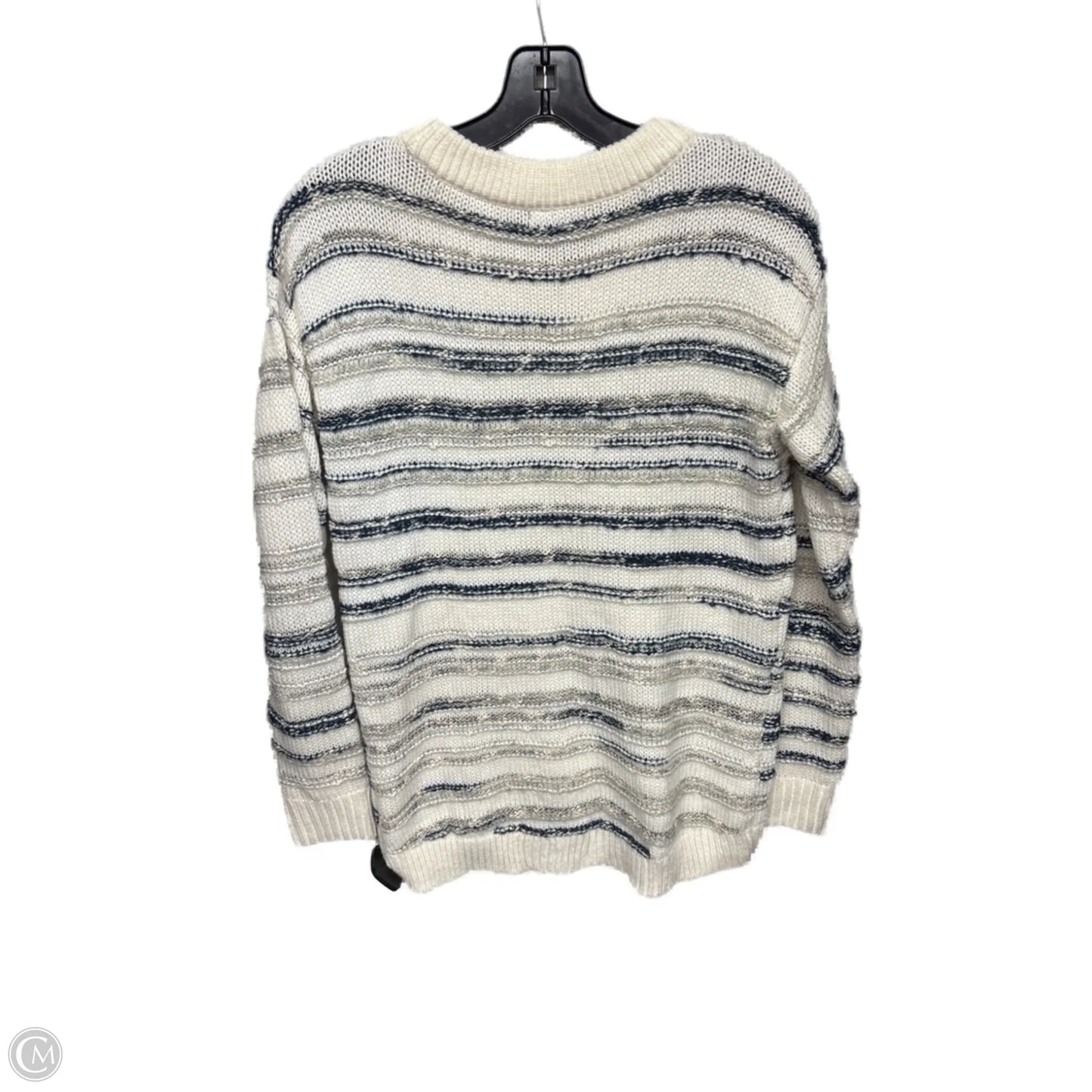 Sweater By Calvin Klein In Striped Pattern, Size: S