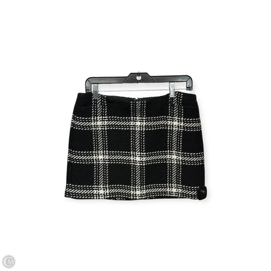 Skirt Mini & Short By Gap In Black & Cream, Size: 4