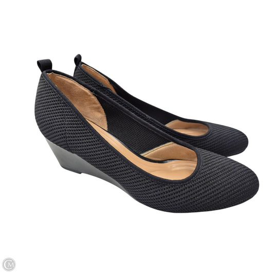 Shoes Heels Wedge By Clothes Mentor In Black, Size: 7