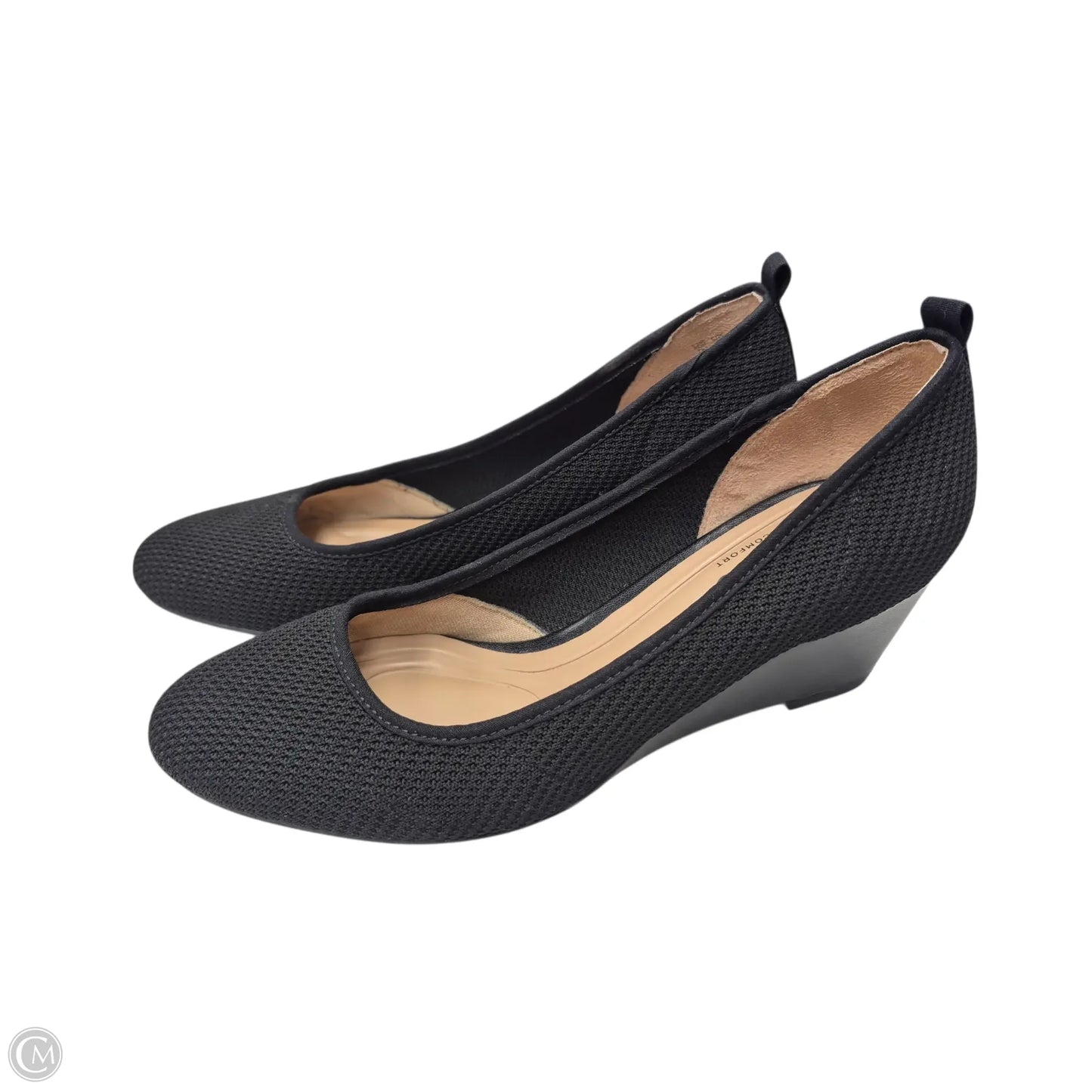 Shoes Heels Wedge By Clothes Mentor In Black, Size: 7