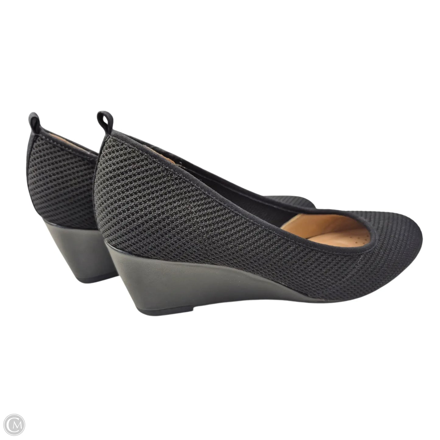 Shoes Heels Wedge By Clothes Mentor In Black, Size: 7