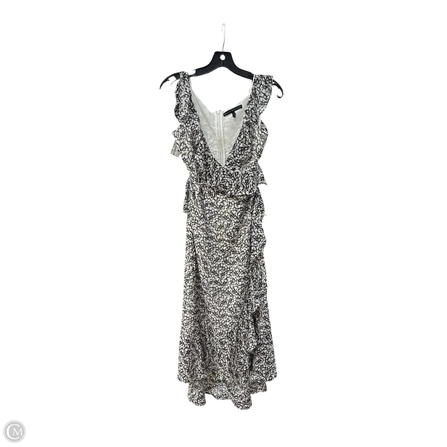 Dress Casual Midi By White House Black Market In Black & White, Size: 6