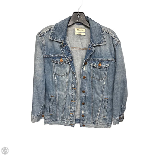 Jacket Denim By Madewell In Blue Denim, Size: Xxs