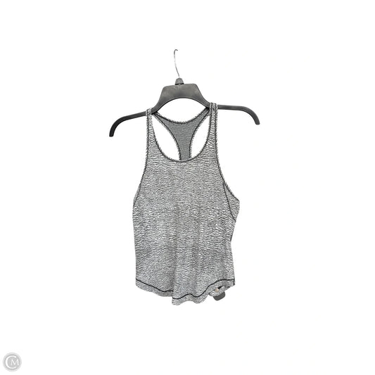 Athletic Tank Top By Lululemon In Grey & White, Size: S