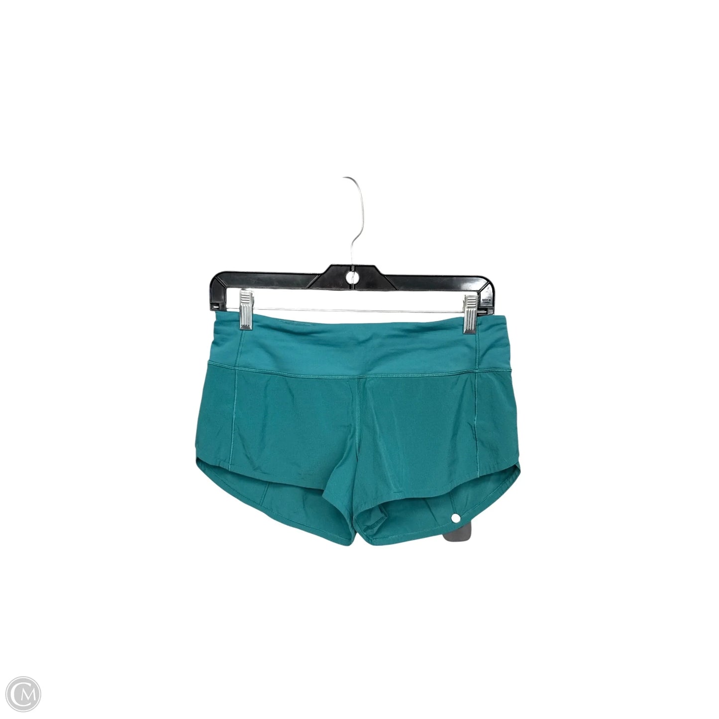 Athletic Shorts By Lululemon In Teal, Size: 4