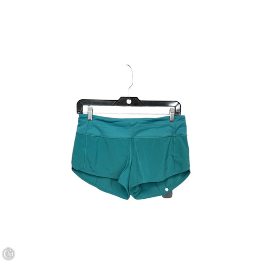Athletic Shorts By Lululemon In Teal, Size: 4