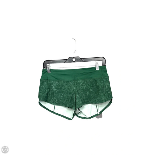 Athletic Shorts By Lululemon In Green, Size: 4