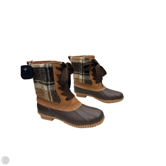 Boots Snow By Lands End In Brown, Size: 6