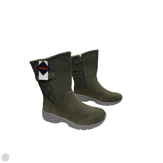 Boots Snow By Lands End In Green, Size: 8