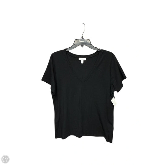 Top Short Sleeve Basic By Nordstrom In Black, Size: Xl