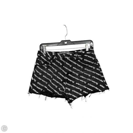 Shorts Luxury Designer By Alexander Wang In Black & White, Size: 4