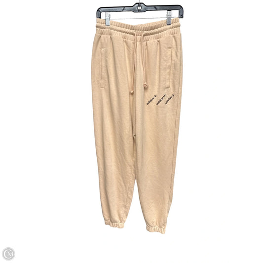 Athletic Pants By Adidas In Tan, Size: S