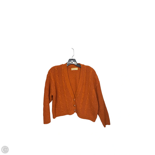 Cardigan By Clothes Mentor In Orange, Size: S