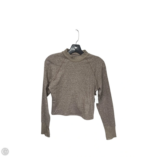 Athletic Top Long Sleeve Crewneck By Athleta In Brown, Size: M
