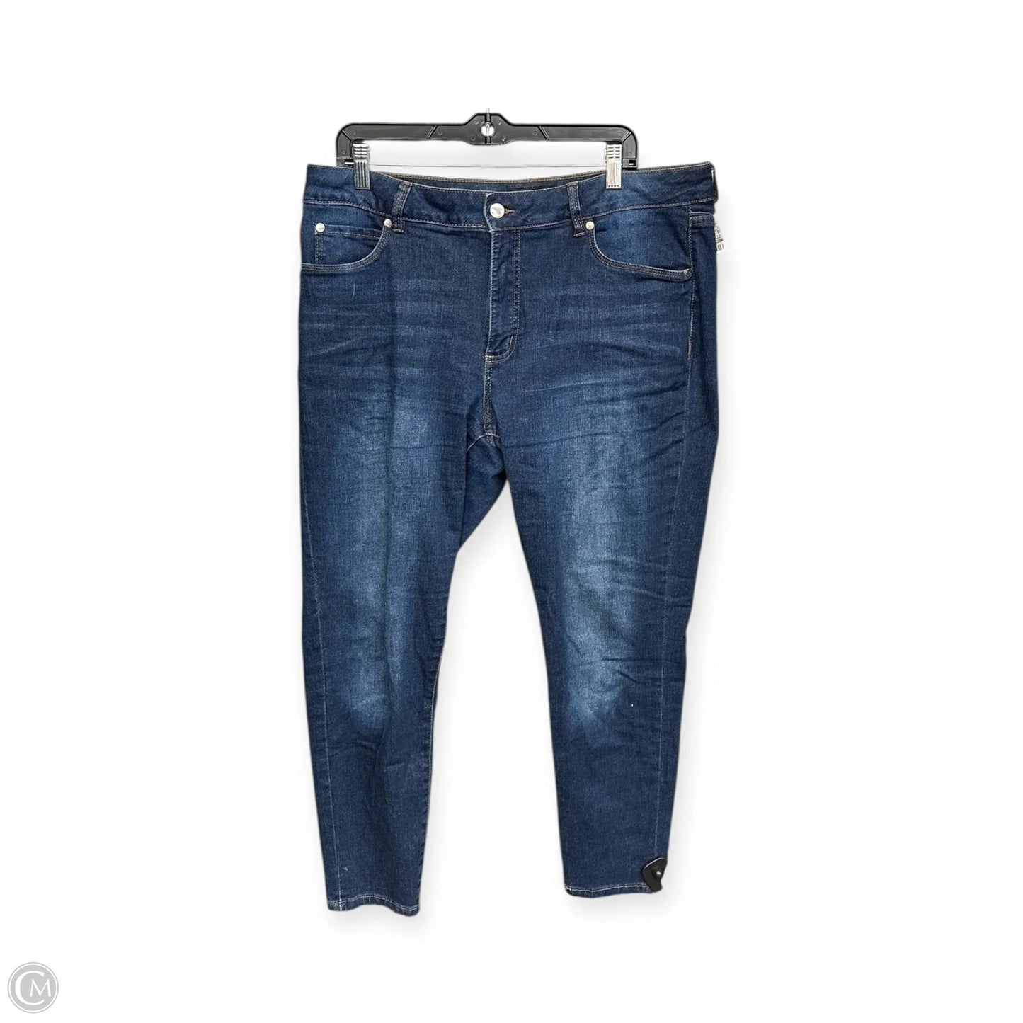 Jeans Skinny By Tahari By Arthur Levine In Blue Denim, Size: 16