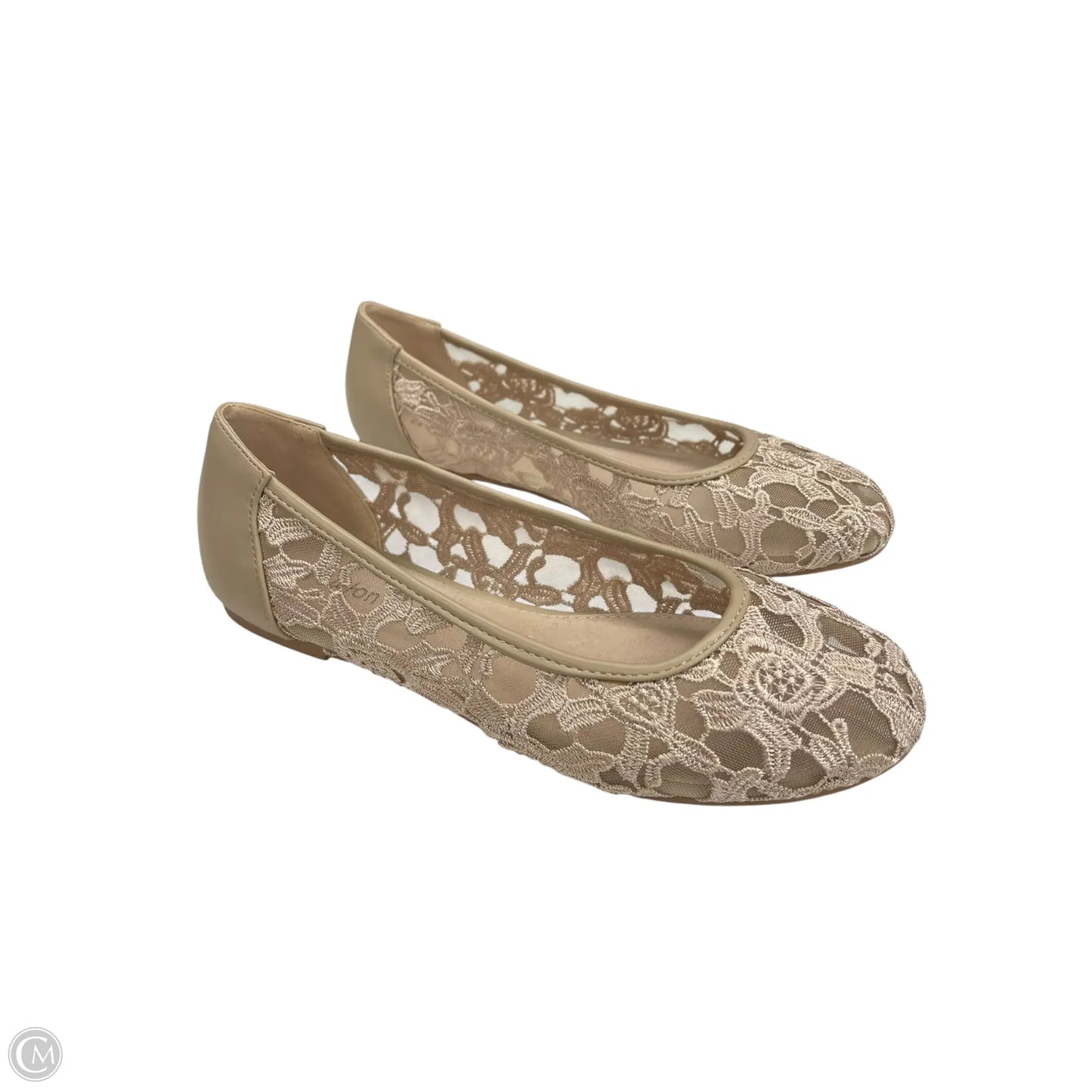 Sandals Flats By Clothes Mentor In Tan, Size: 8