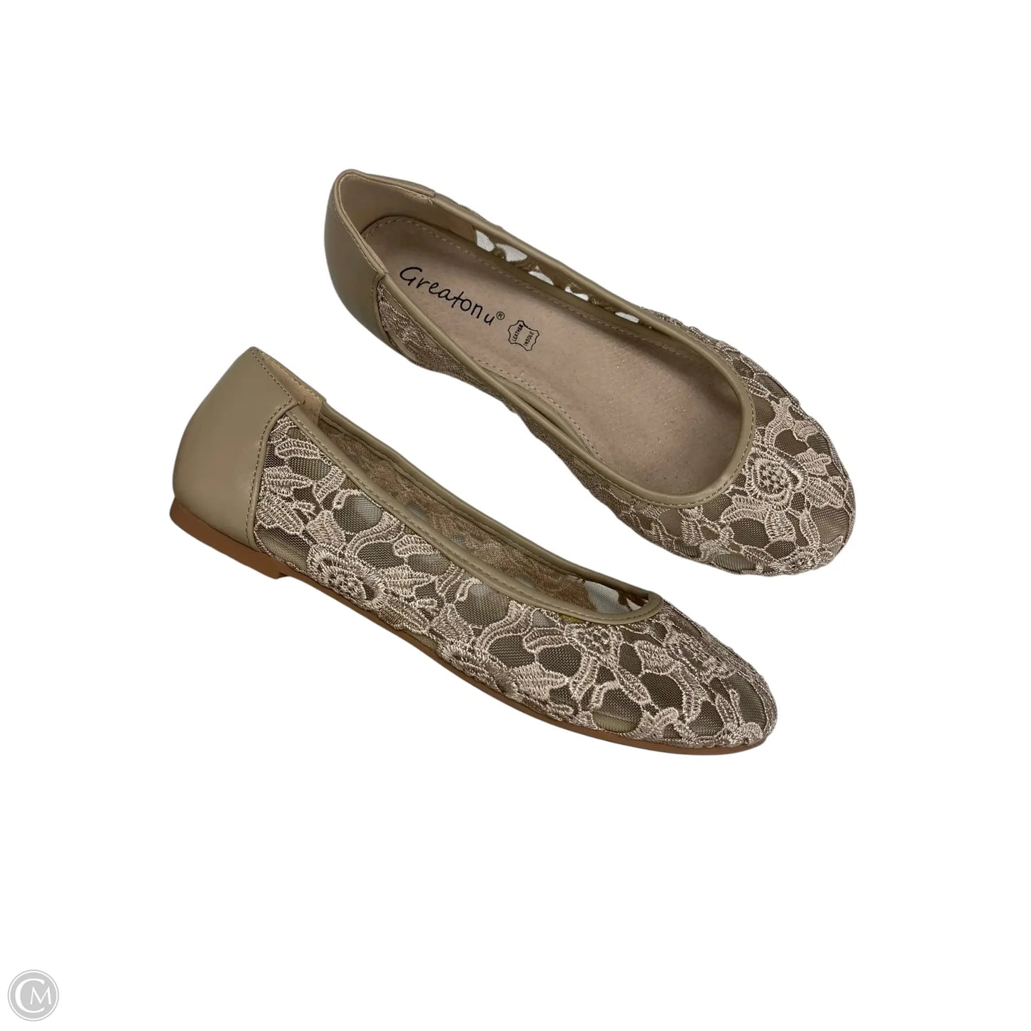 Sandals Flats By Clothes Mentor In Tan, Size: 8