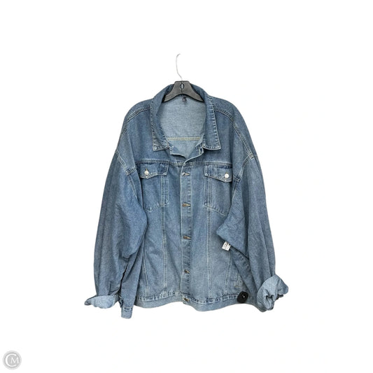Jacket Denim By Pretty Little Thing In Blue Denim, Size: 26