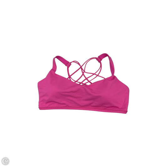 Athletic Bra By Lululemon In Pink, Size: 14