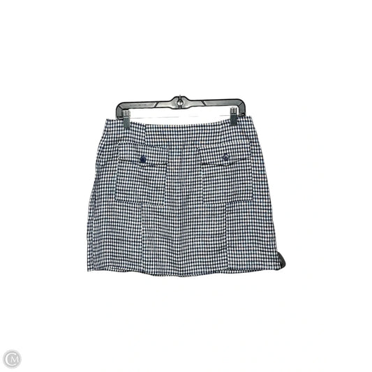 Skirt Mini & Short By Reformation In Blue & White, Size: 8