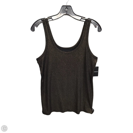 Top Sleeveless By Torrid In Gold, Size: L