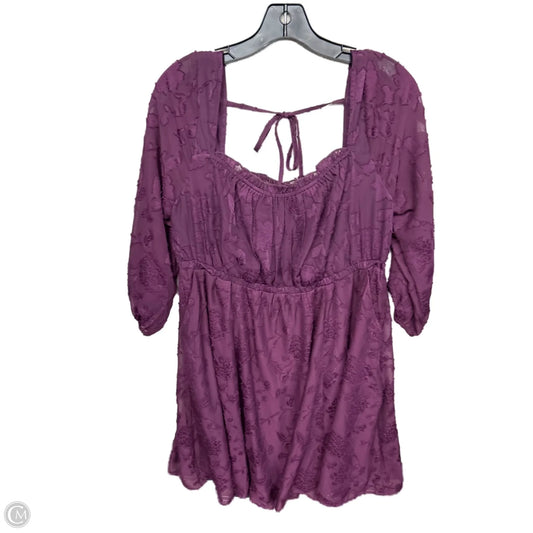 Dress Casual Short By Torrid In Purple, Size: L