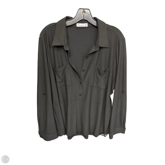 Top Long Sleeve By 89th And Madison In Black, Size: Xl